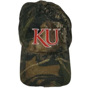 KU KANSAS JAYHAWKS UNIVERSITY camo camoflague march madness baseball hat
